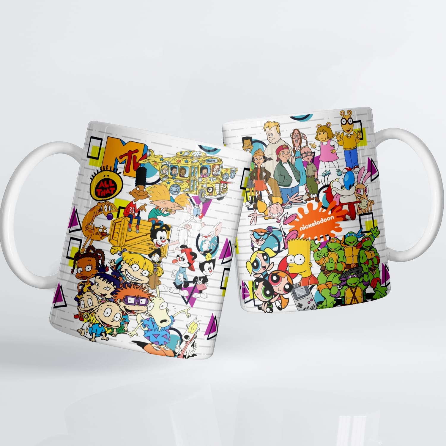90's Kid Cartoon Ceramic Mug - Image 3