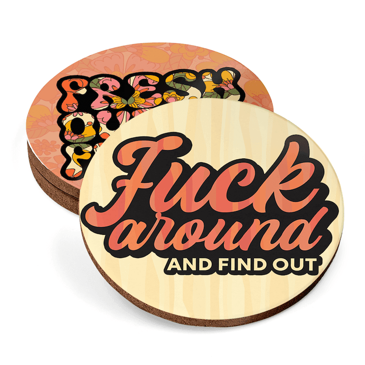 Sassy Retro Drink Coasters - Image 2