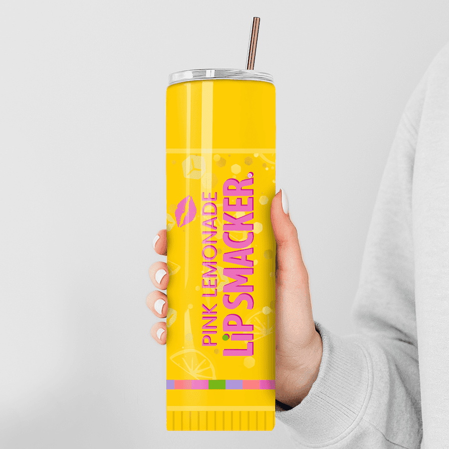 Pink Lemonade Lipsmackers Stainless Steel Tumbler - Image 3
