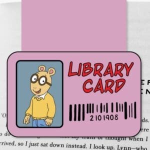 Arthur Library Card Magnetic Bookmark
