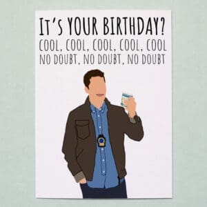 Brooklyn 99 TV Show Inspired Birthday Card