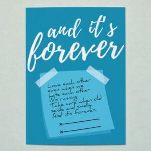 MerDer Grey's Anatomy Post-It Greeting Card