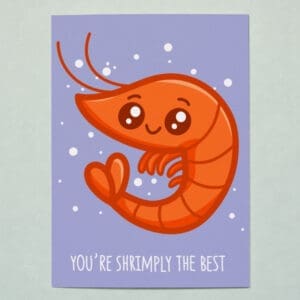 'You're Shrimply The Best' Greeting Card