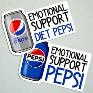 Emotional Support Diet Pepsi, Pepsi Cola Stickers