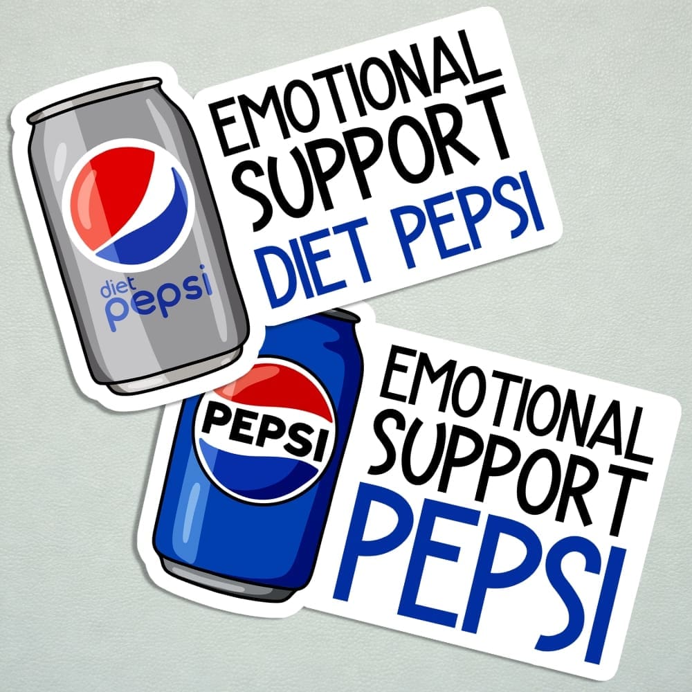Emotional Support Diet Pepsi, Pepsi Cola Stickers