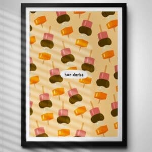 Newfoundland "Hor Derbs" Appetizer Art Print