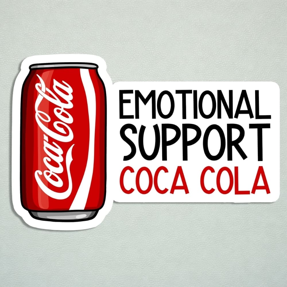 Emotional Support Diet Coke, Coca Cola, Coke Zero Stickers - Image 4