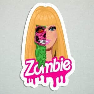 Zombie Doll Halloween Sticker