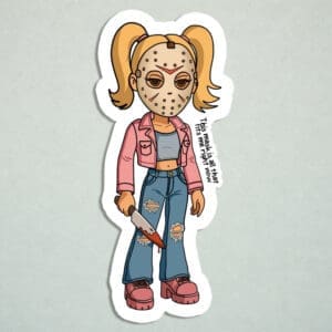 Killer Dollz Jason Vorhees-Inspired Halloween Sticker