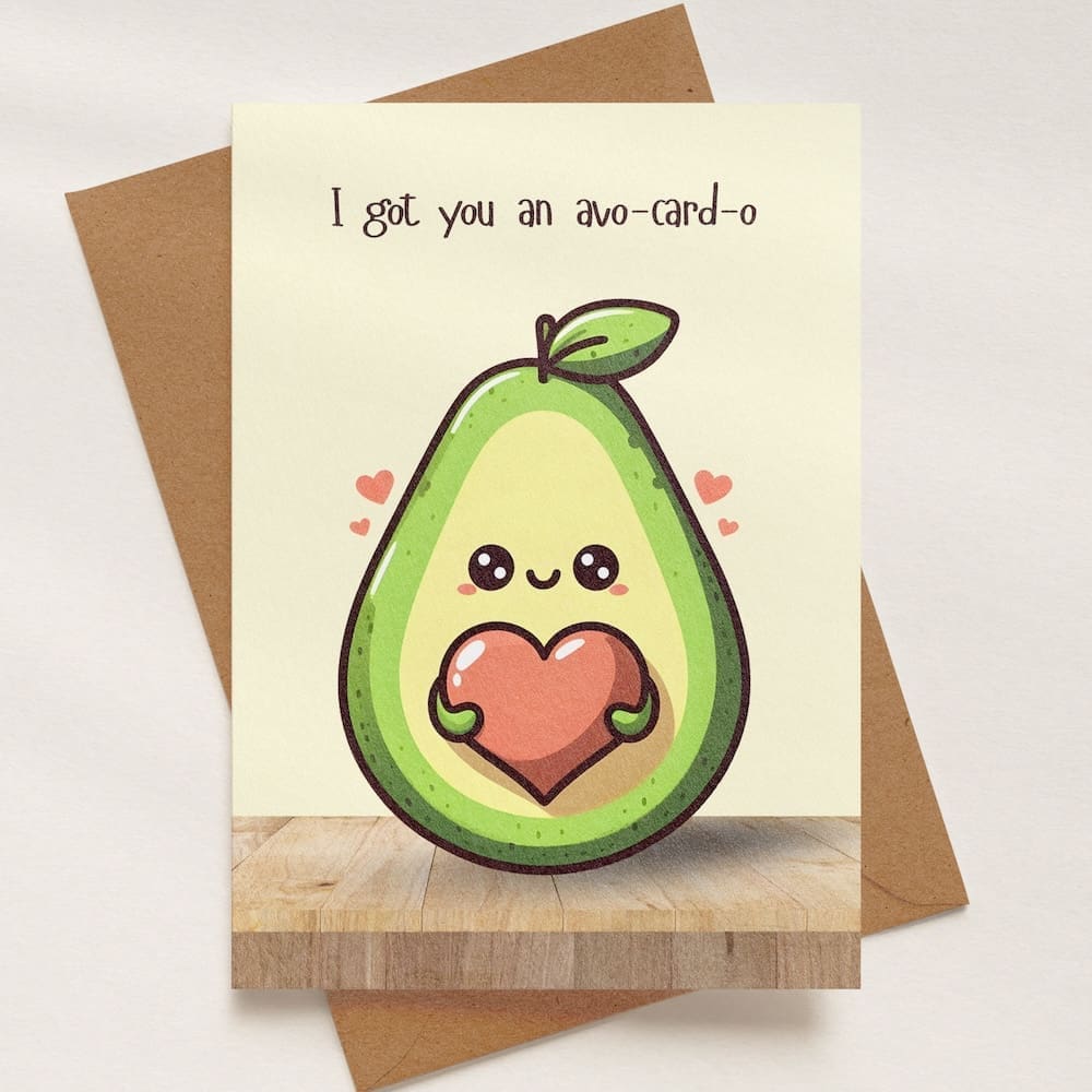 'I Got You An Avo-Cardo' Greeting Card
