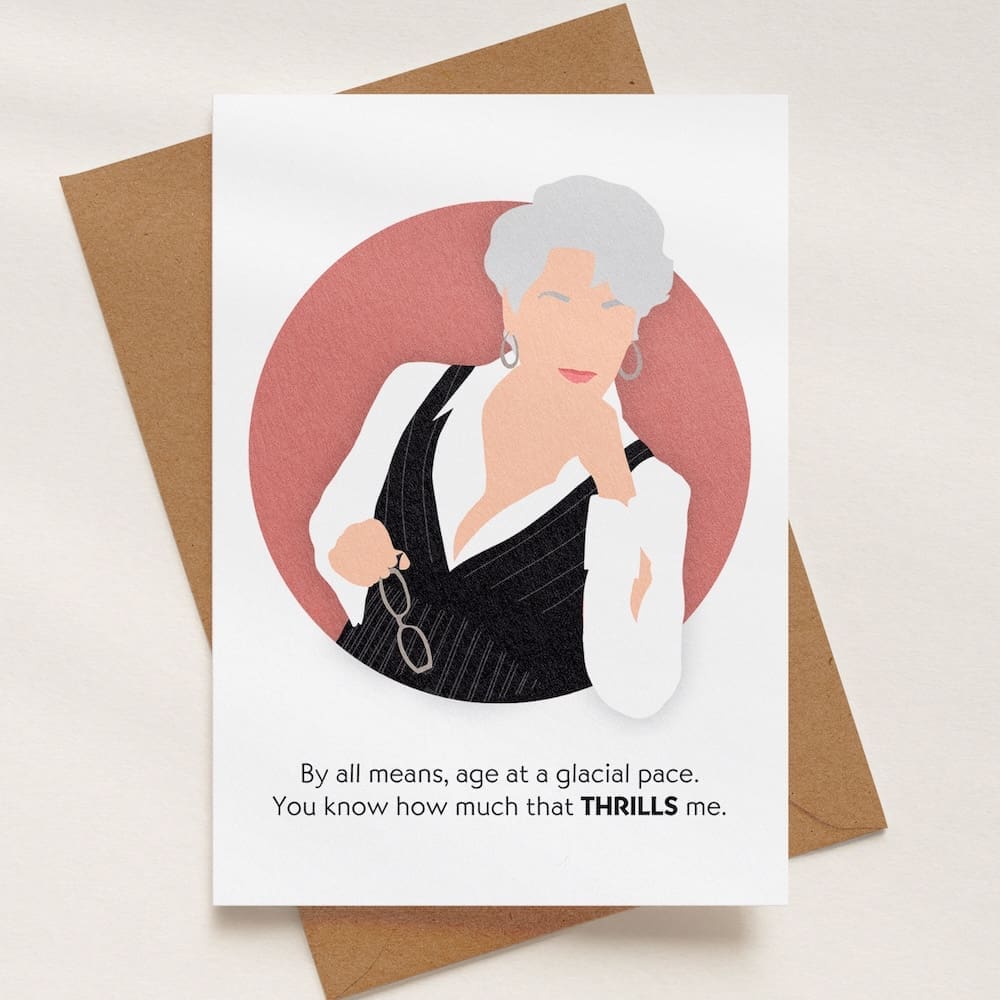Miranda Priestly Birthday Greeting Card